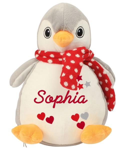 Pinguin Stofftier mit Wunschdaten